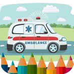 ambulance coloring book