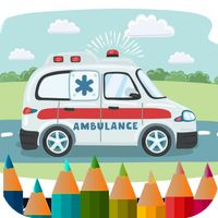 ambulance coloring book
