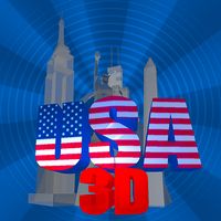 USA cities 3D: geography quiz,