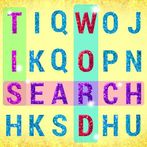 Word Search Glitter Puzzle
