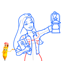 How to draw Barbi