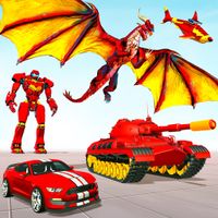 Police Dragon Robot Car War