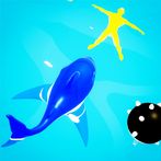 Shark Run: Eat man to get big