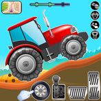 Kids Farm Tractors on Hills