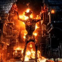 Scary Fire Head: Horror Surviv