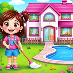 Chic Doll Kids House Clean Up