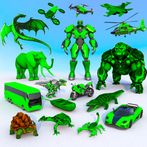 Multi Animal Robot Car Game