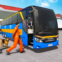 Police Bus Offroad Bus Game 3D