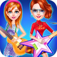 Rock girls music party