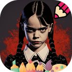 Wednesday Addams Game Color