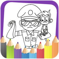 Little Singham Colorung Book