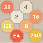 Oct 2048: moving tiles in 8 di