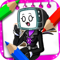 TV Woman Toilet TITAN coloring