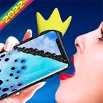 Raimbow bubble tea fresh drink