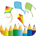 Kites Coloring