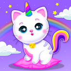 Unicorn Cat Princess Care Game