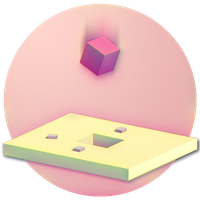 Cube Fall - Минималистическая 