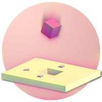 Cube Fall - Минималистическая 
