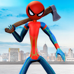 Stick Rope Hero Spider Fight