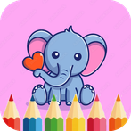 Cute Elephant Coloring Pages
