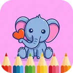 Cute Elephant Coloring Pages