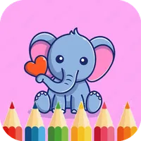 Cute Elephant Coloring Pages