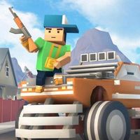 Lethal gun battle of pixel man