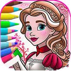Princess color sheet - Drawing