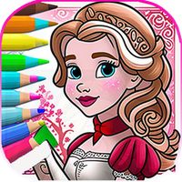 Princess color sheet - Drawing