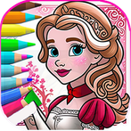 Princess color sheet - Drawing