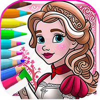 Princess color sheet - Drawing