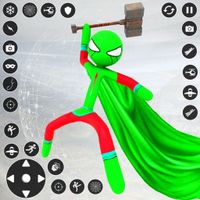Stickman Rope Hero-Spider Game