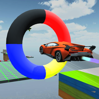 3D Stunt Megaramp GT Car Games