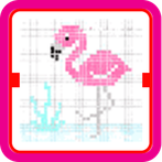 Happy Pixel Art Coloring