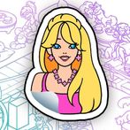 Sticker coloring - art puzzle