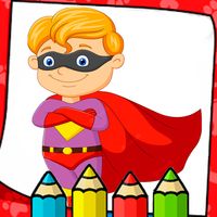 Super Hero 2: Coloring Game