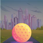 Blue Ball - Golf Ball