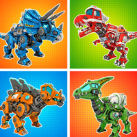 Vehicle Dinosaur Clash Battle