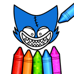 playtime huggy poppy coloring