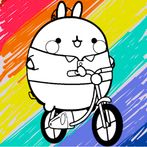 Cute Molang Coloring Book