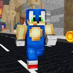 Craft hedgehog blue run fast