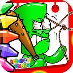 Rainbow Friends Green Coloring