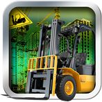 Airport Forklift Driving Heavy