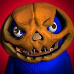 Blue Monster Fur Horror Boo