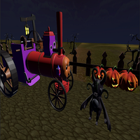 horror train - horror monster