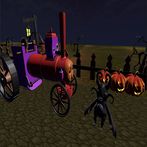 horror train - horror monster