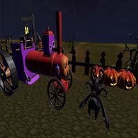 horror train - horror monster