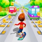 Superhero Bus Runner Rush Game