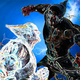 Superhero Fighting Shadow Warr