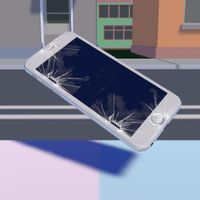 Smartphone cracked